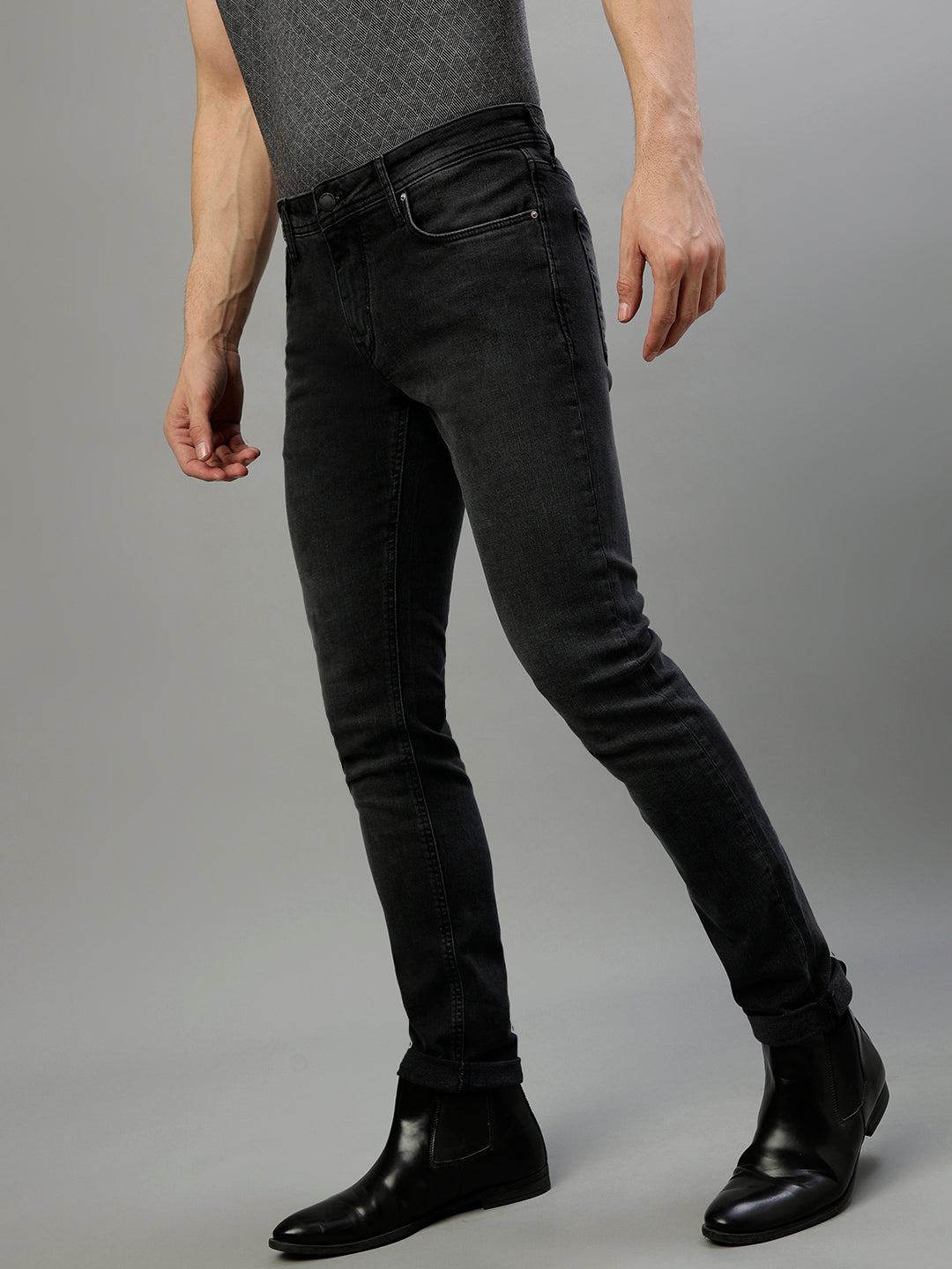 Antony Morato Men Solid Tapered Fit Jeans