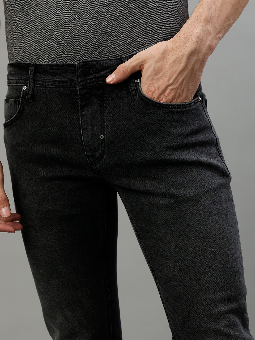 Antony Morato Men Solid Tapered Fit Jeans