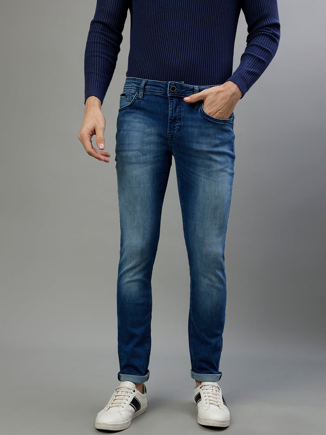 Antony Morato Men Solid Tapered Fit Jeans