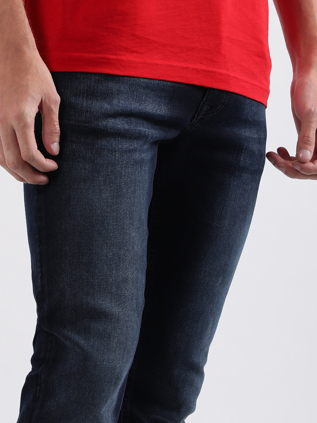 Antony Morato Men Solid Tapered Fit Jeans