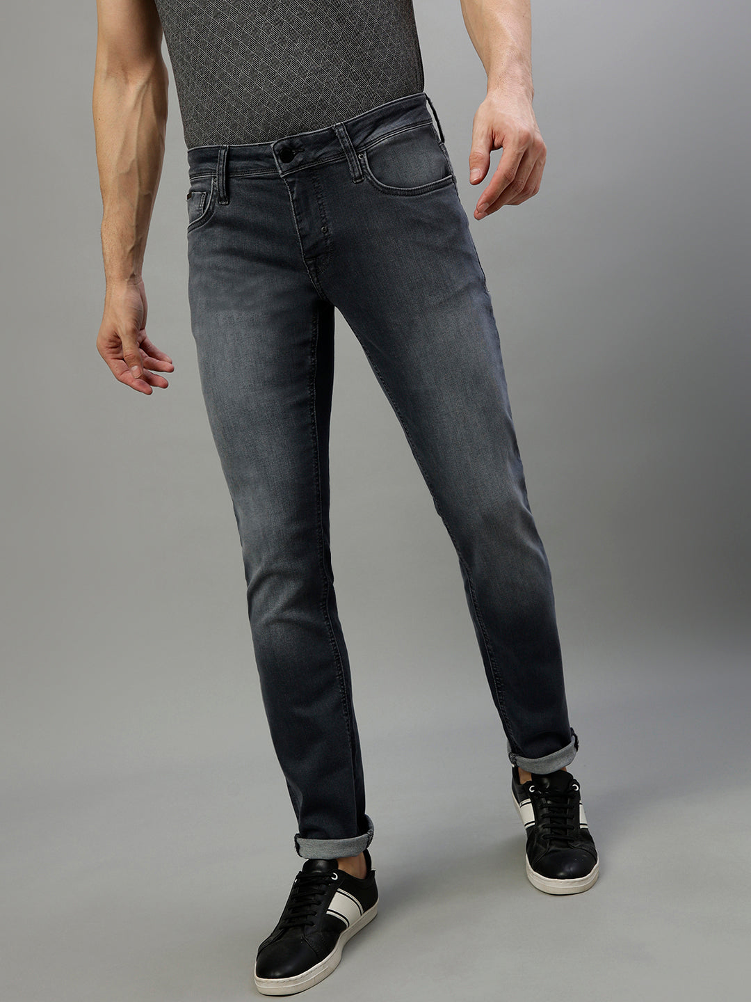 Antony Morato Men Solid Tapered Fit Jeans