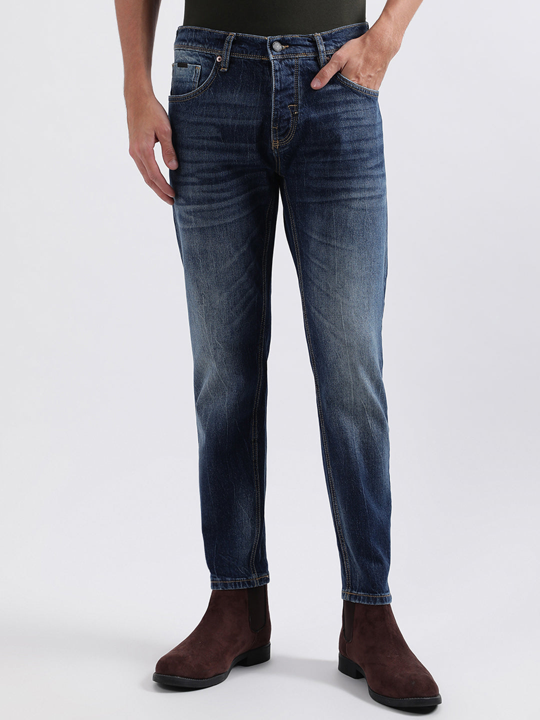 Antony Morato Men Solid Slim Fit Jeans