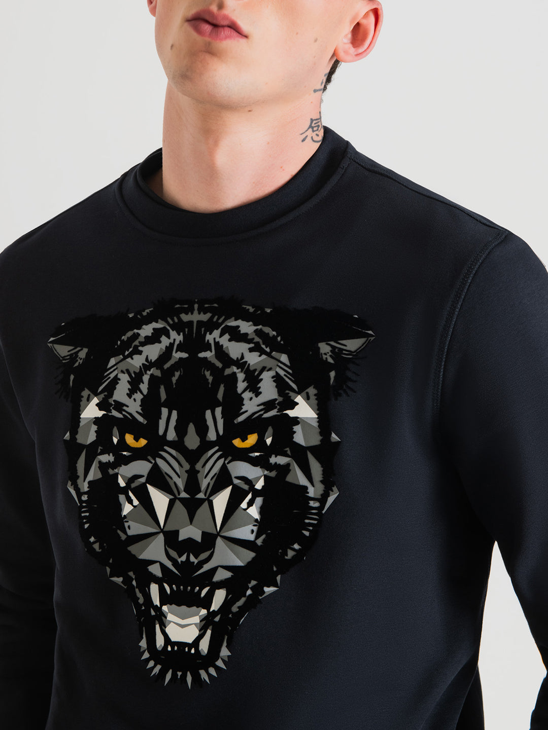 Antony Morato Men Printed Round Neck Full Sleeves Sweatshirt