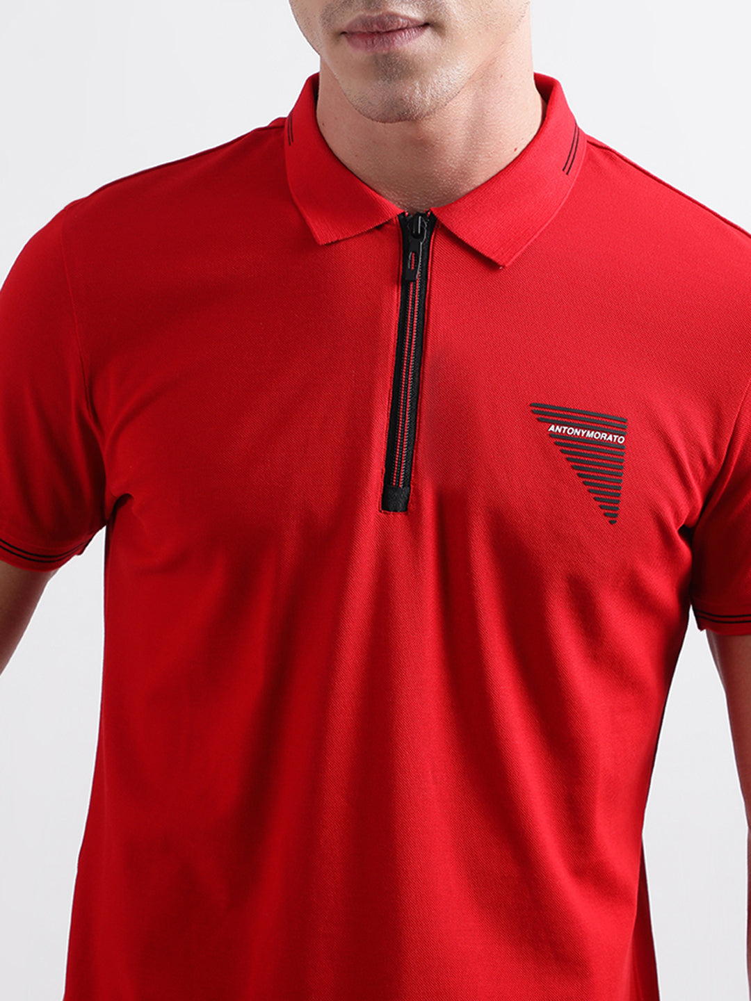 Antony Morato Red Slim Fit Polo T Shirt