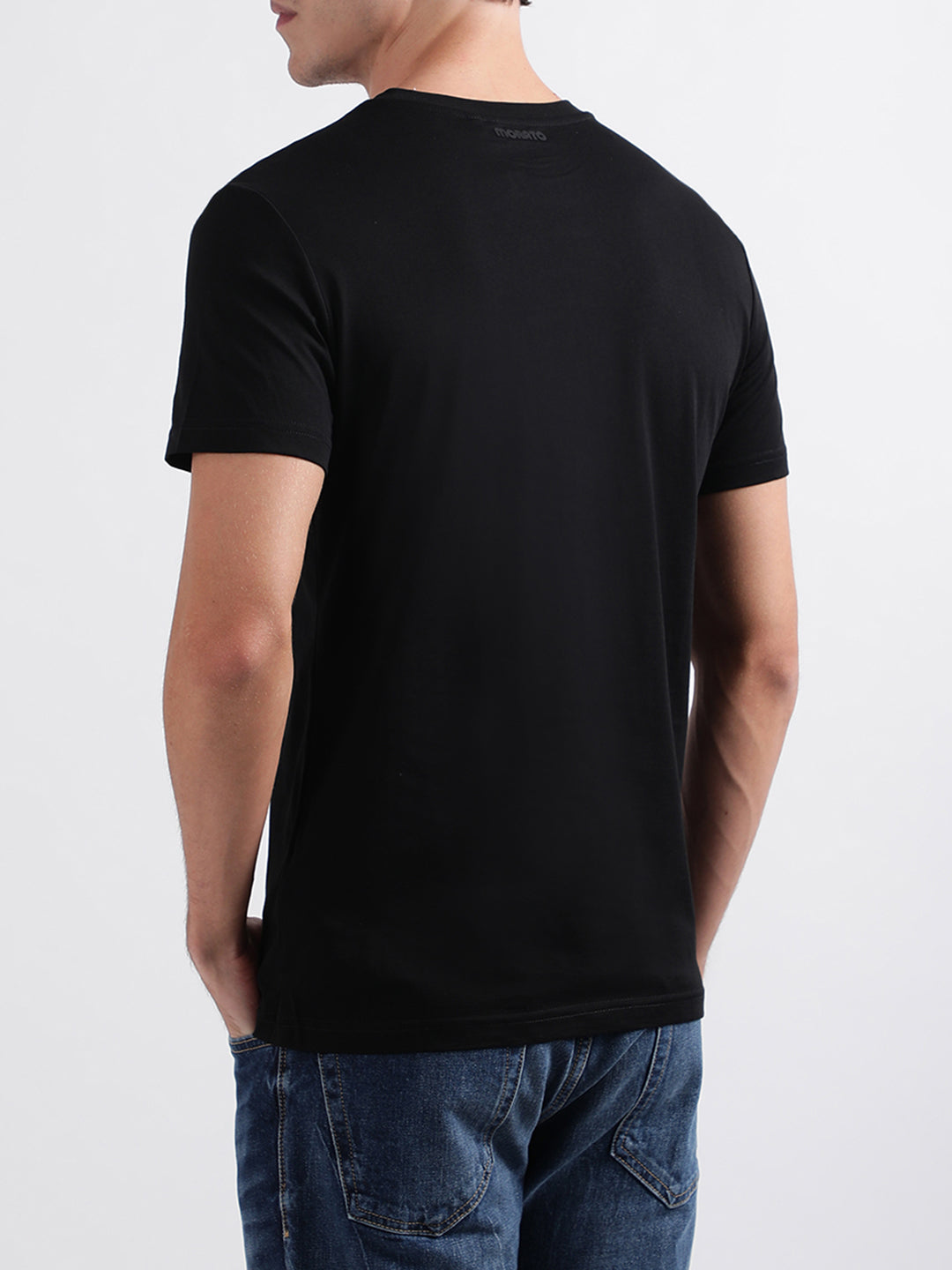 Antony Morato Black Animal Print Slim Fit T-Shirt