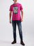 Antony Morato Pink Printed Regular Fit T-Shirt