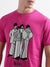 Antony Morato Pink Printed Regular Fit T-Shirt