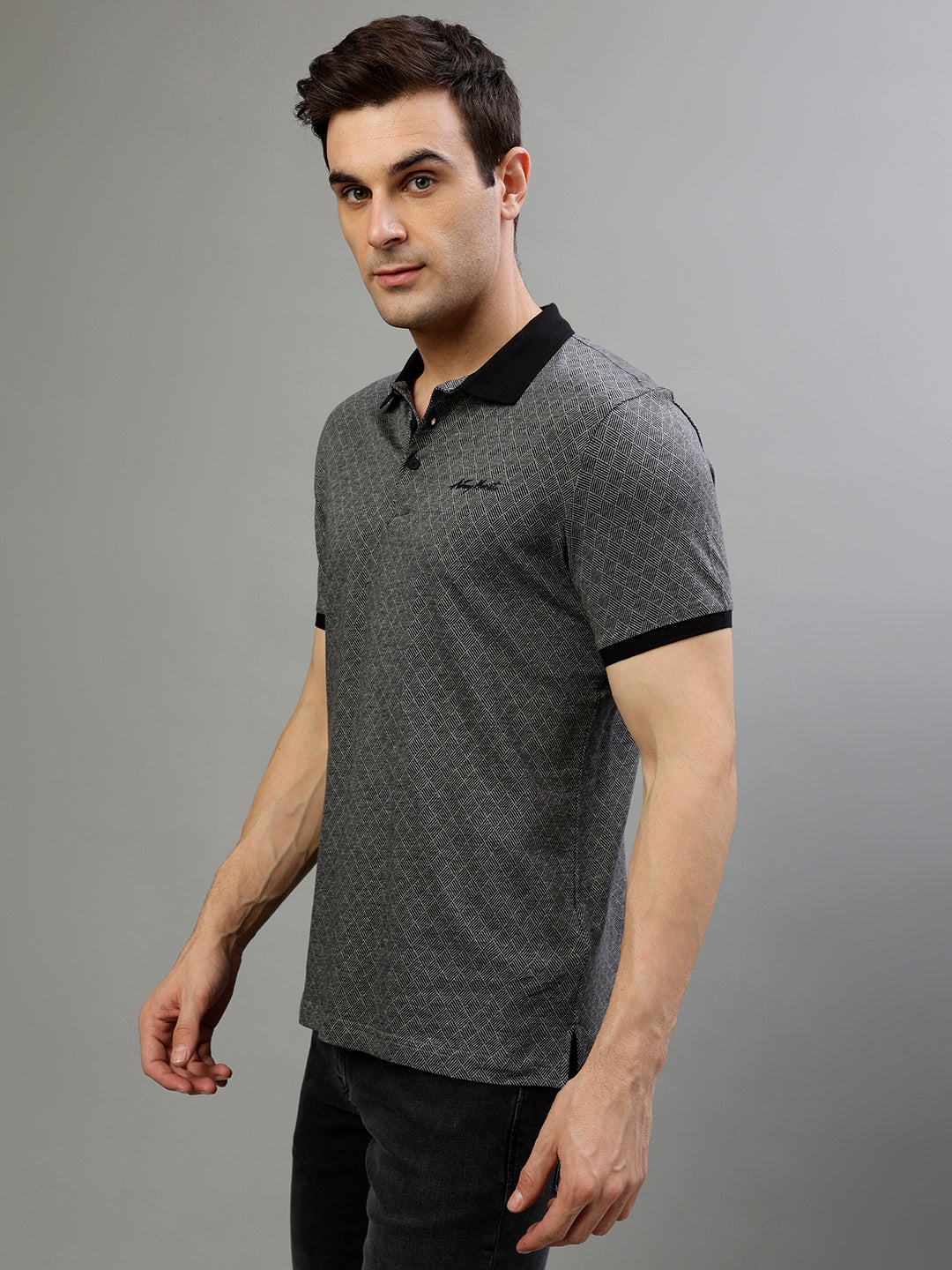 Antony Morato Black Fashion Regular Fit Polo T-Shirt