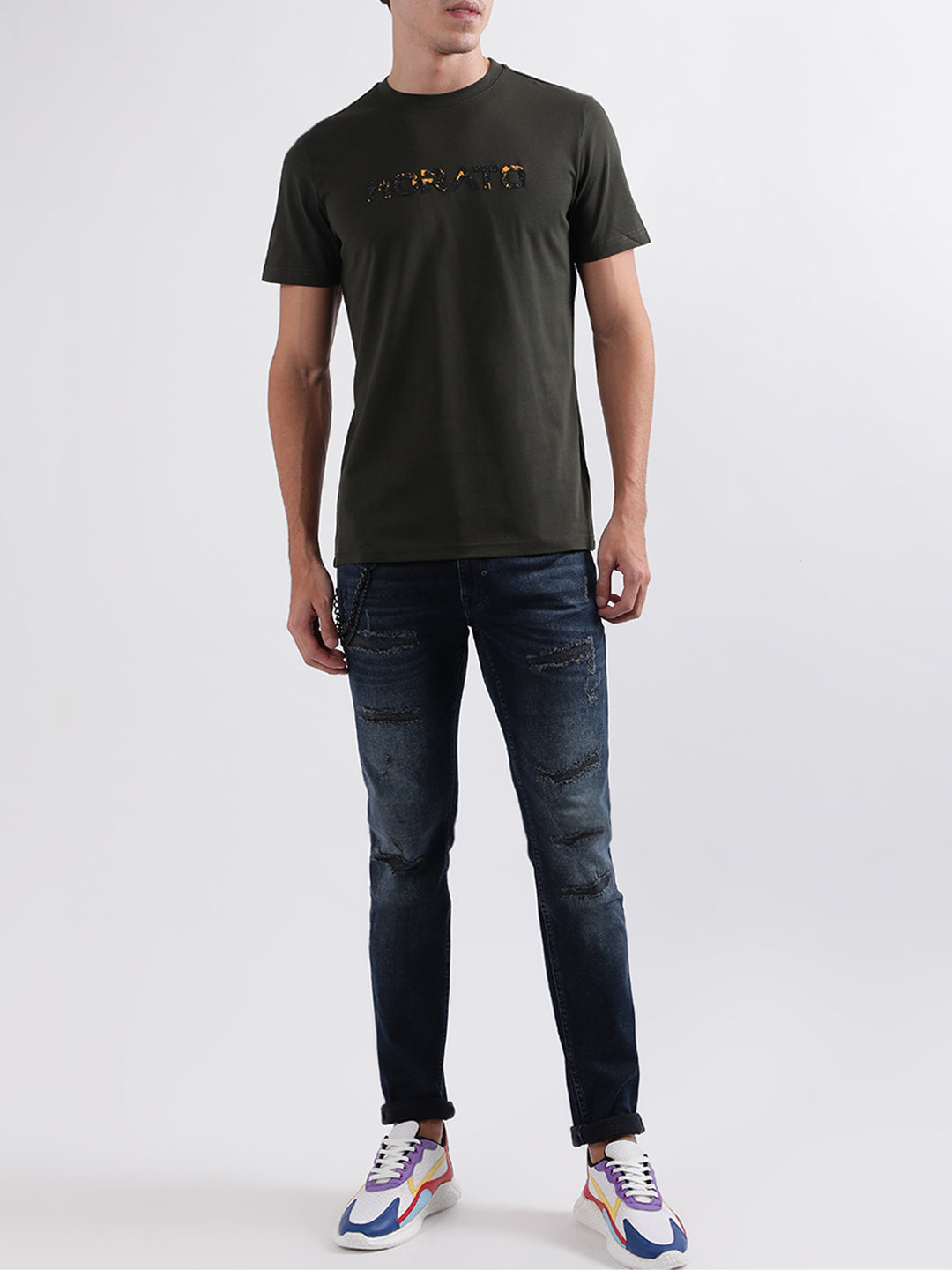 Antony Morato Military Green Regular Fit T-Shirt