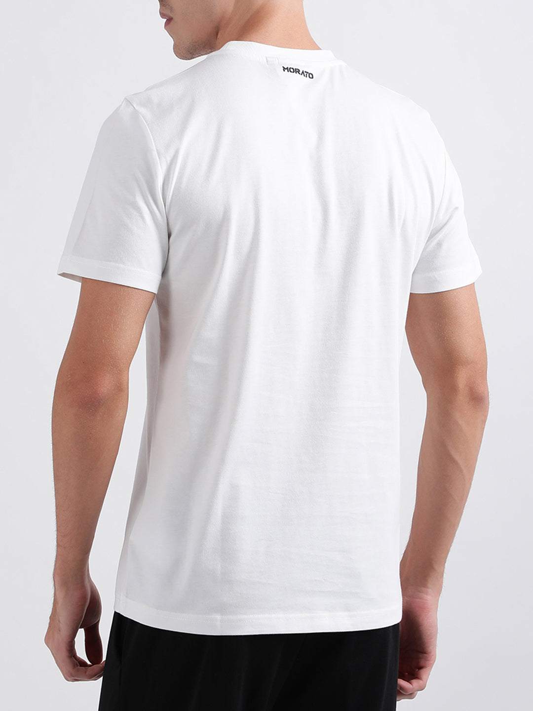 Antony Morato White Animal Print Regular Fit T-Shirt