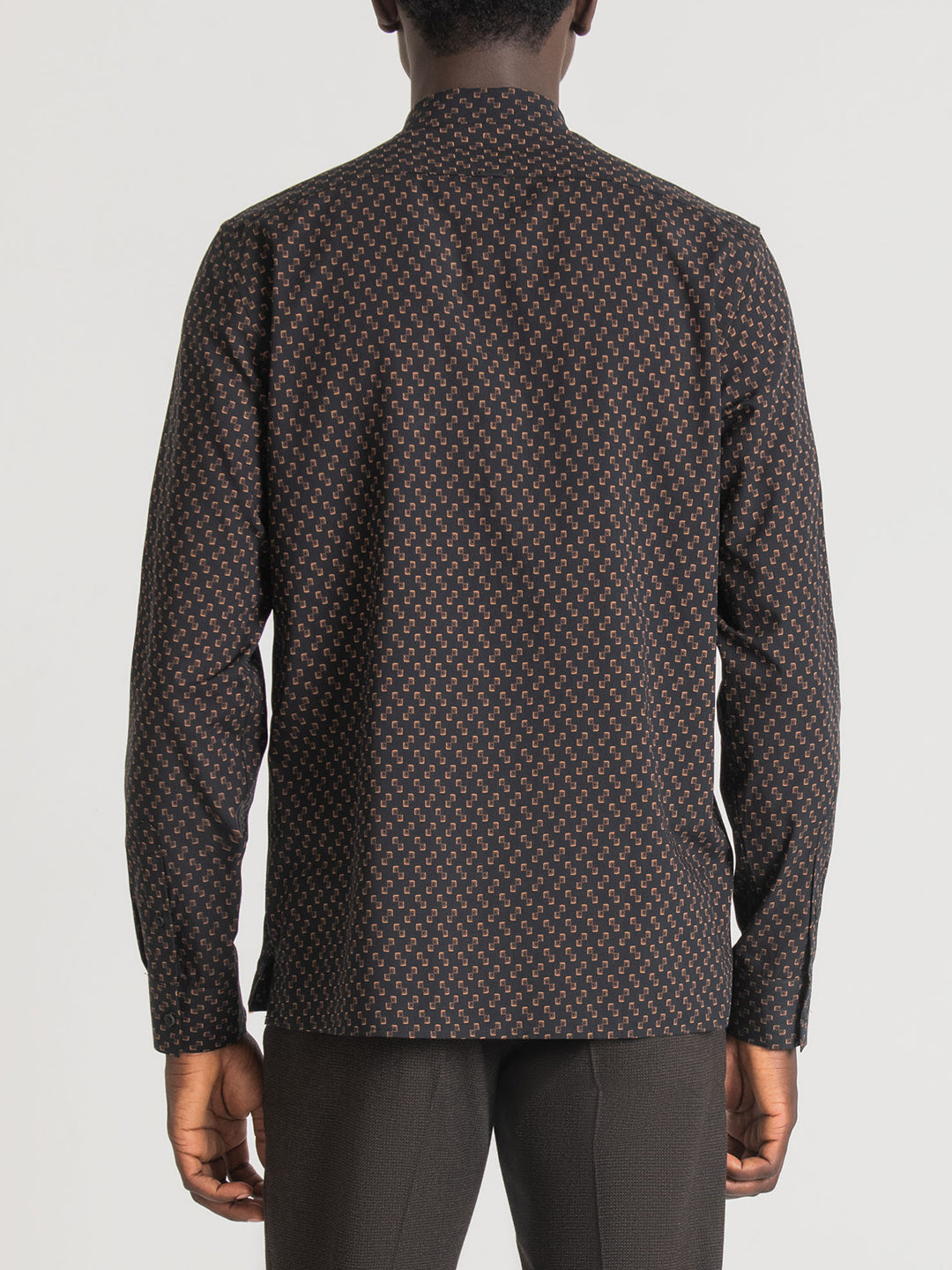 Antony Morato Black Fashion Printed Regular Fit Shirt