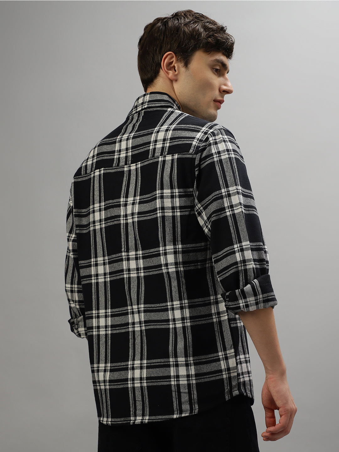 Antony Morato Blue Fashion Checked Regular Fit Shirt