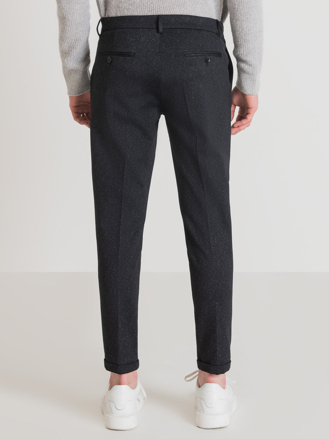 Antony Morato Men Blue Solid Super Skinny Trouser