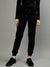 Dkny Women Black Solid Regular Fit Trackpants