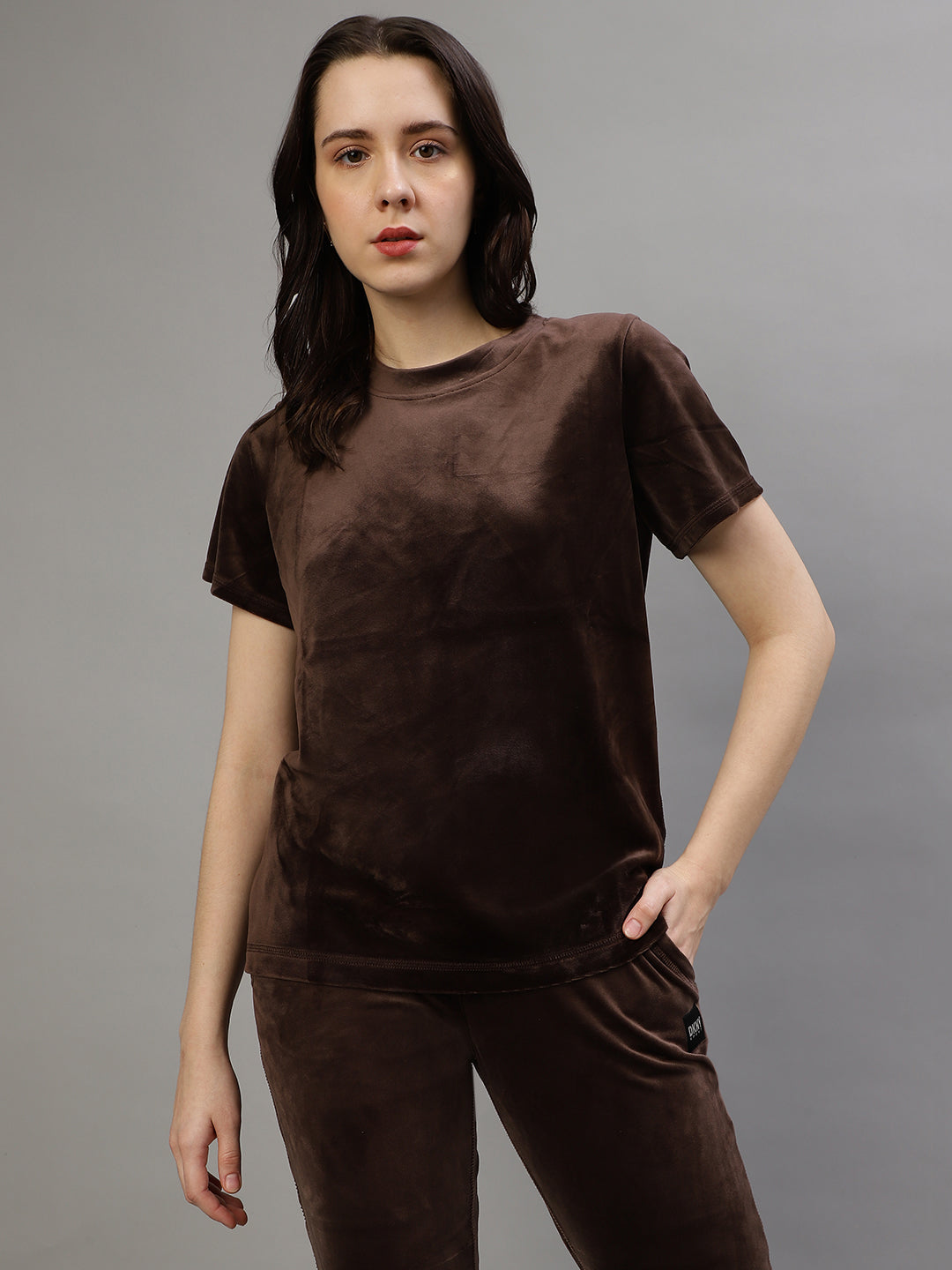 Dkny corduroy discount embroidered top velvet