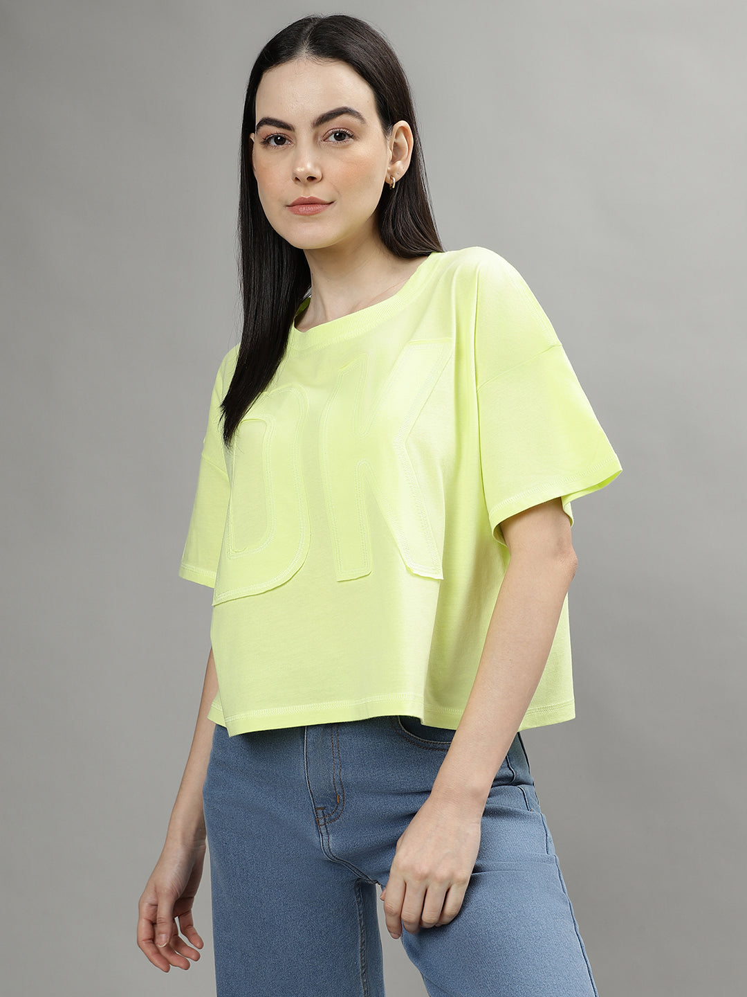 Dkny Lime Fashion Regular Fit Top