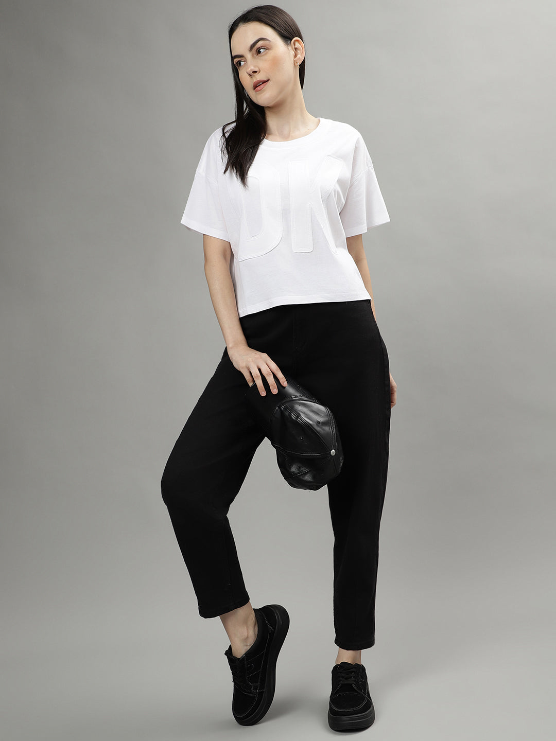 Dkny White Fashion Regular Fit Top