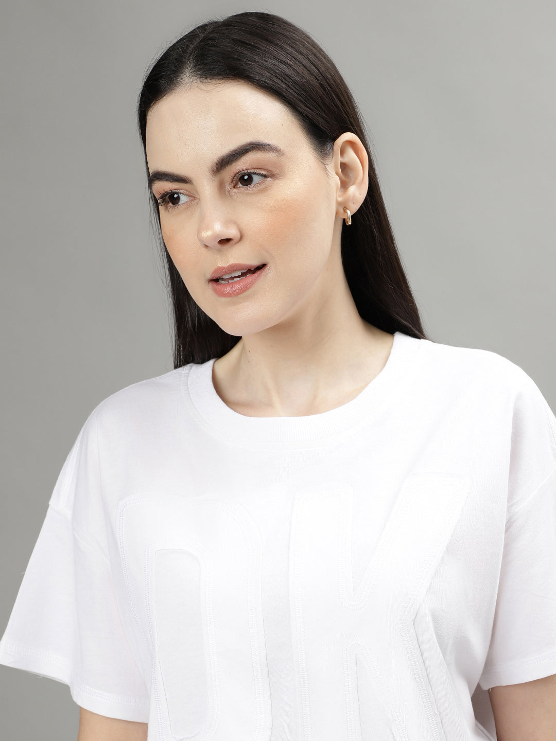 Dkny White Fashion Regular Fit Top