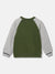 Gant Boys Olive Colourblocked Round Neck Long Sleeves Sweatshirts