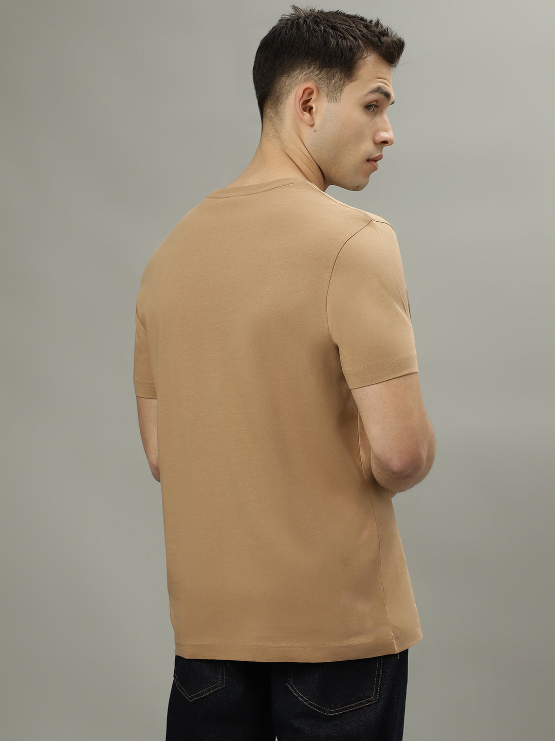 Gant Khaki Fashion Logo Regular Fit T-Shirt