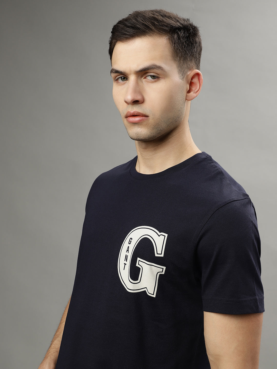 Gant Blue Fashion Logo Regular Fit T-Shirt