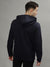 Gant Men Navy Blue Solid Hooded Long Sleeves Sweatshirt