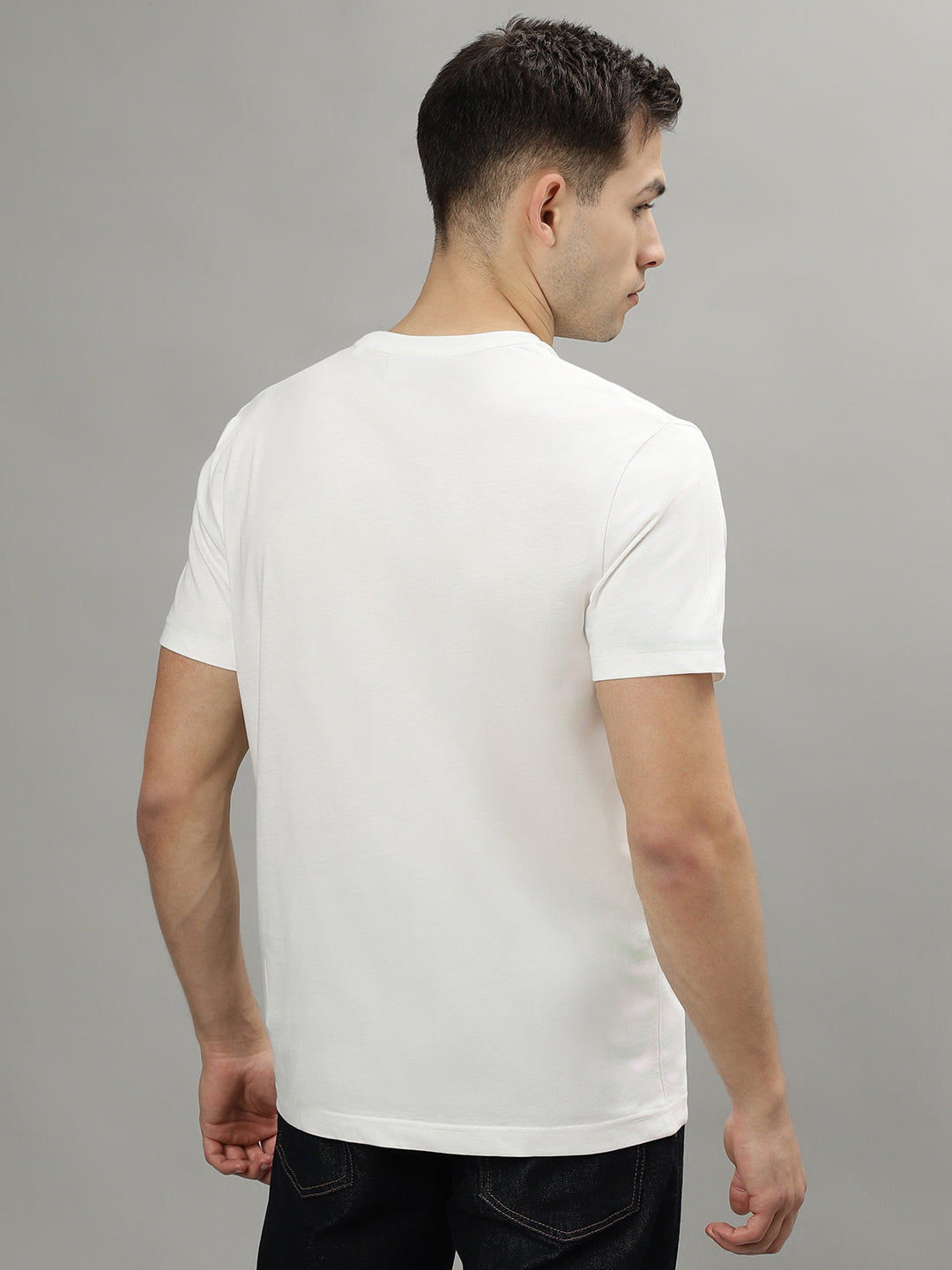 Gant Off White Fashion Logo Regular Fit T-Shirt