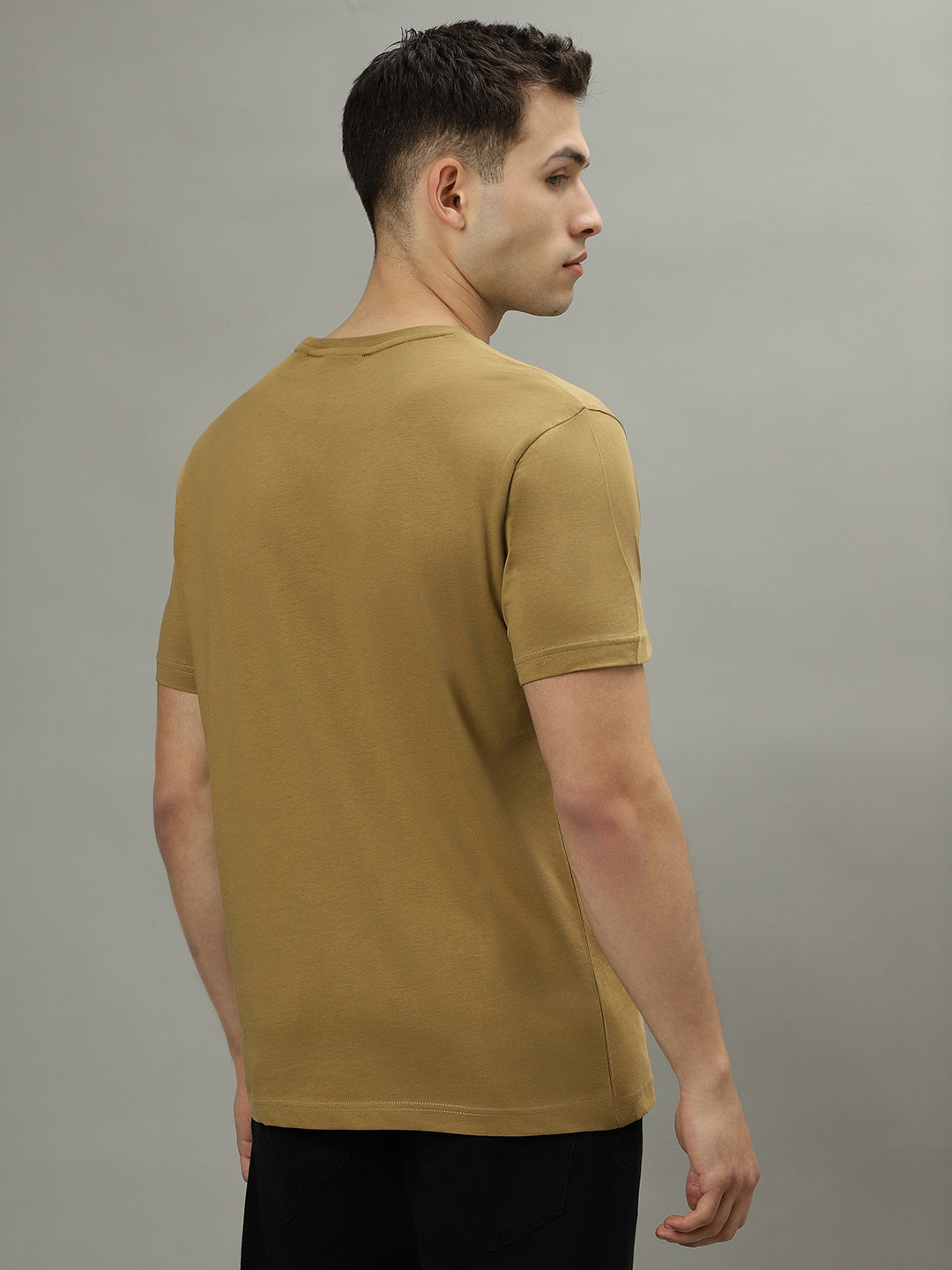 Gant Beige Fashion Logo Regular Fit T-Shirt