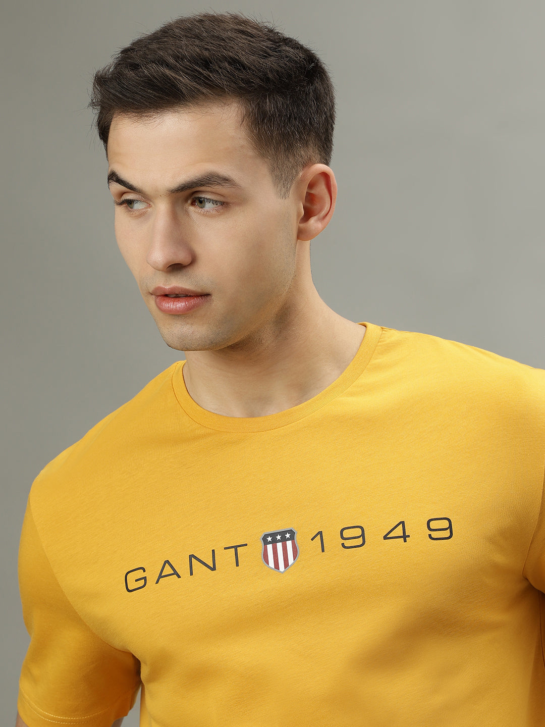 Gant Yellow Fashion Logo Regular Fit T-Shirt