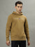 Gant Men Khaki Solid Hooded Long Sleeves Sweatshirts