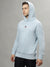 Gant Men Blue Solid Hooded Long Sleeves Sweatshirts