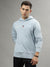 Gant Men Blue Solid Hooded Long Sleeves Sweatshirts