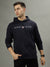 Gant Men Navy Blue Solid Hooded Long Sleeves Sweatshirts