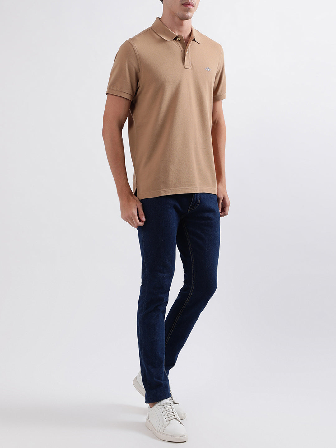 Gant Warm Khaki Regular Fit Polo T-Shirt