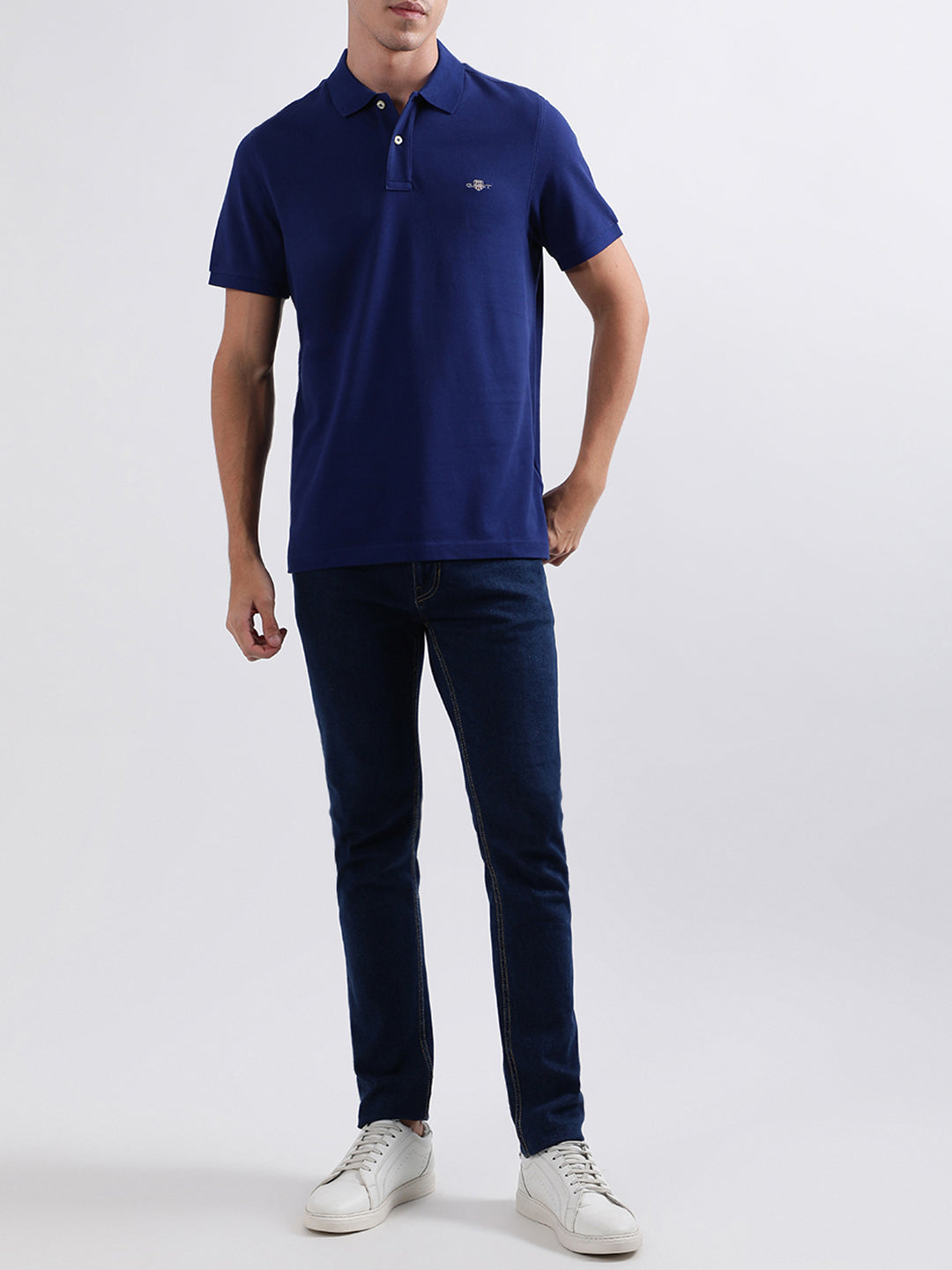 Gant Blue Regular Fit Polo T-Shirt