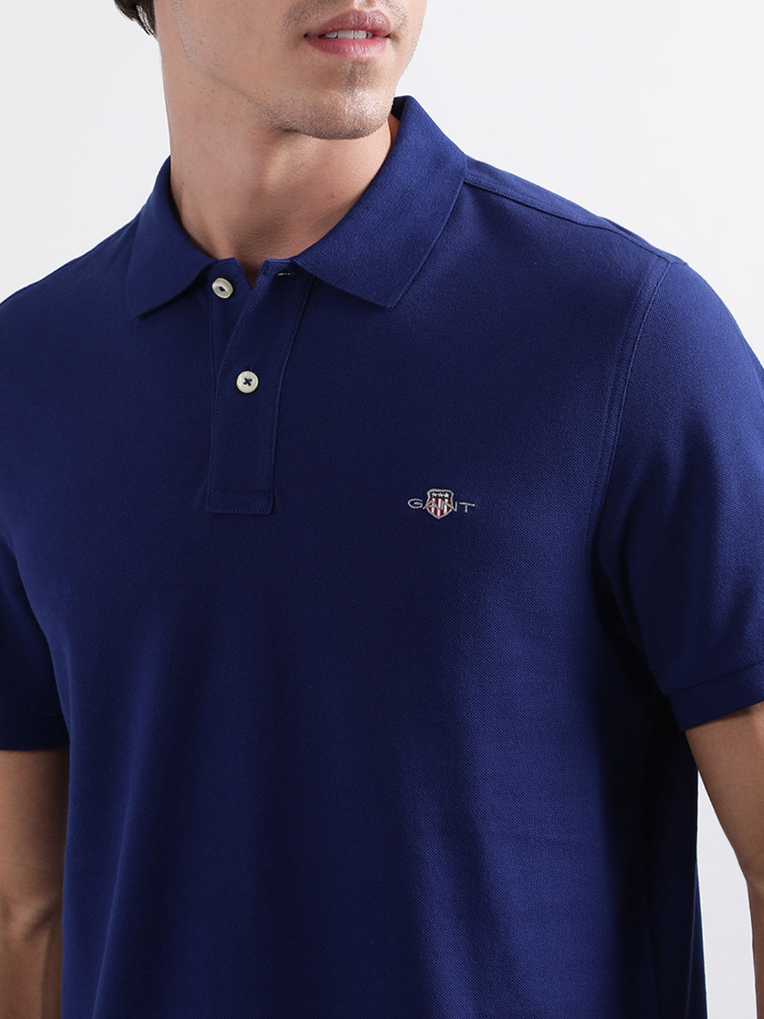 Gant Blue Regular Fit Polo T-Shirt