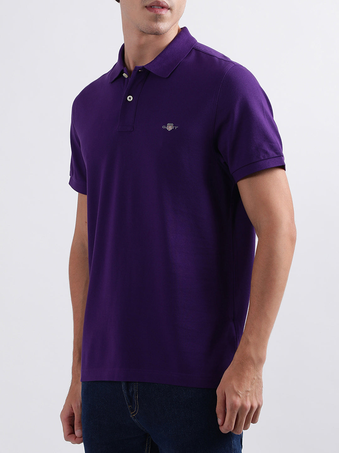 Gant Purple Regular Fit Polo T-Shirt