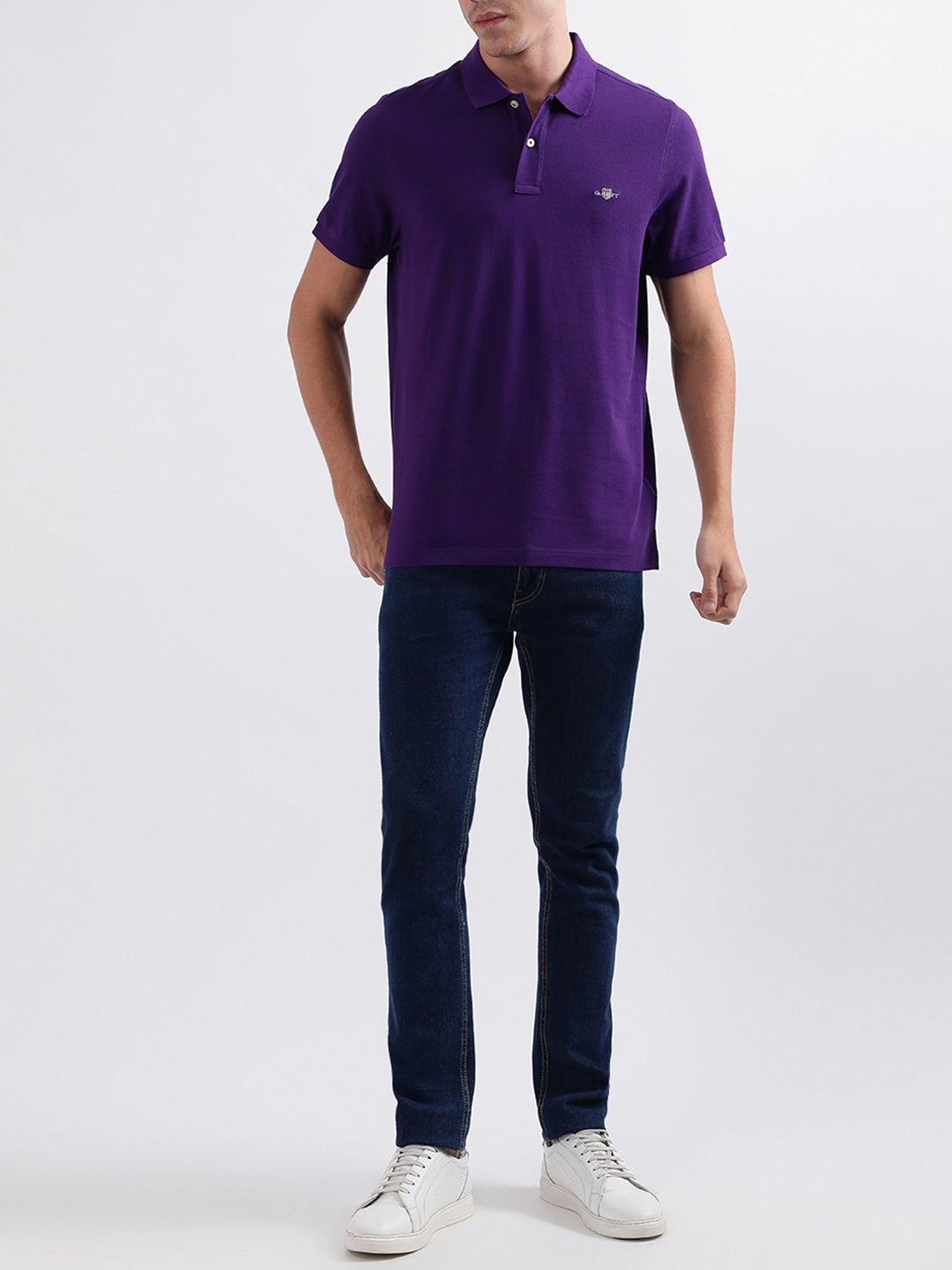 Gant Purple Regular Fit Polo T-Shirt