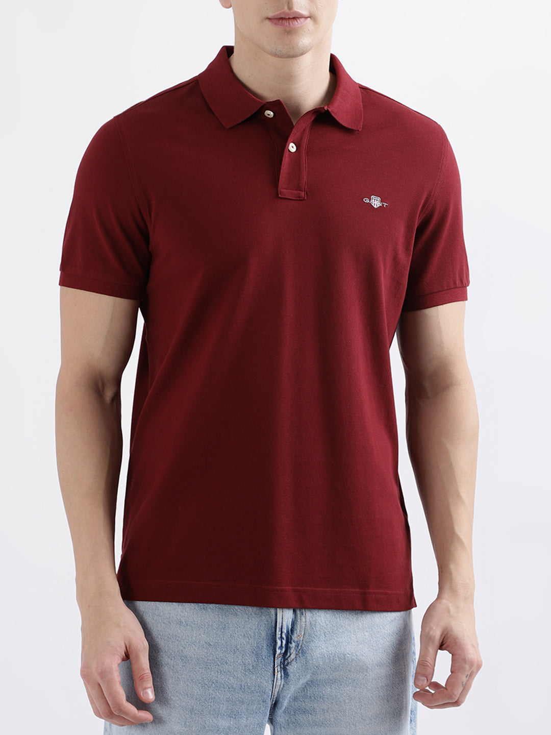 Gant Red Fashion Regular Fit Polo T-Shirt