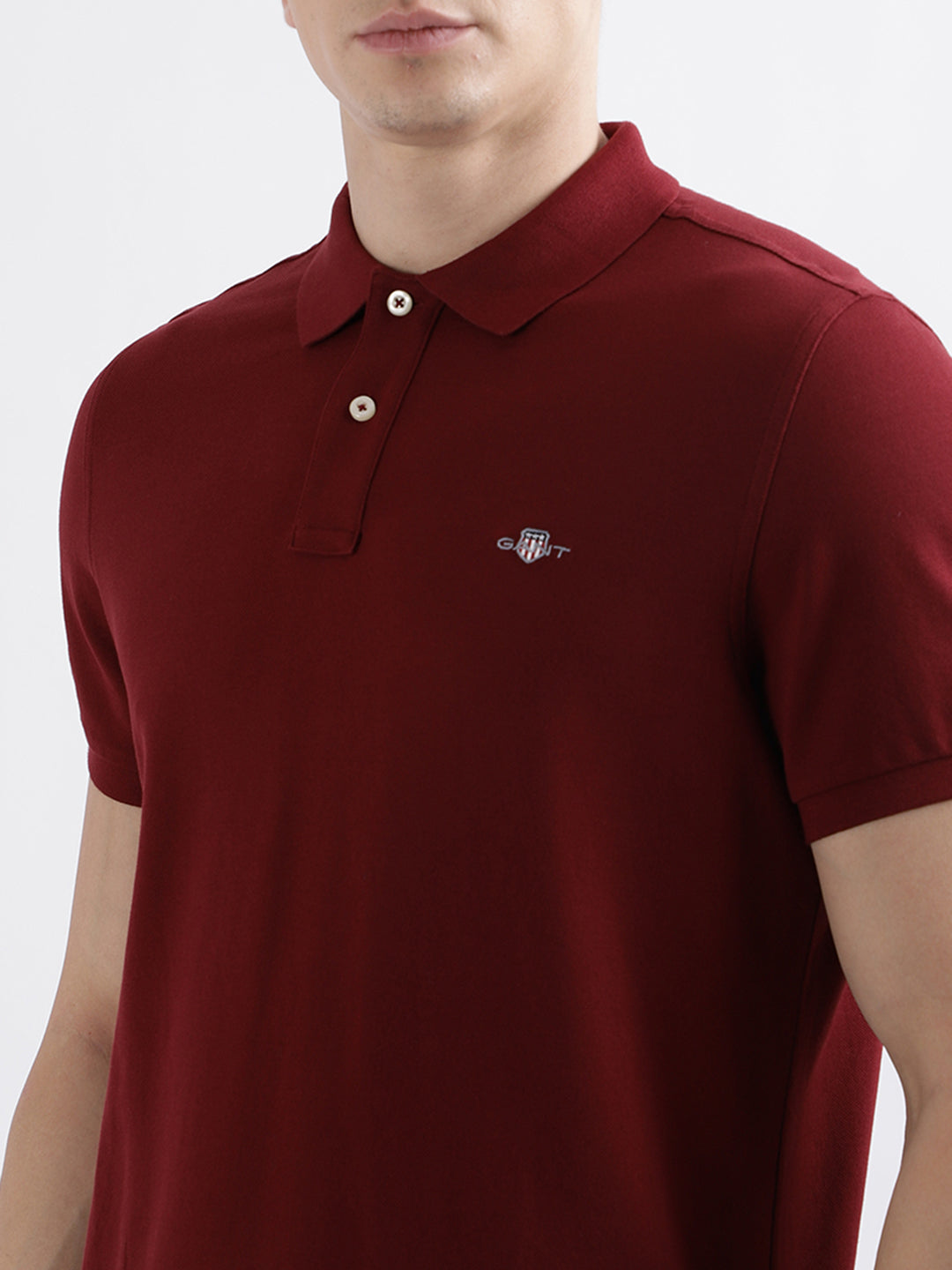 Gant Red Fashion Regular Fit Polo T-Shirt