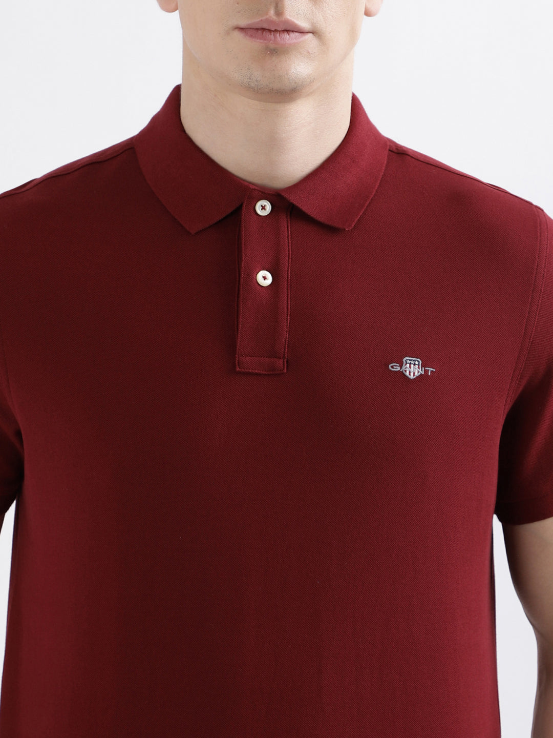 Gant Red Fashion Regular Fit Polo T-Shirt