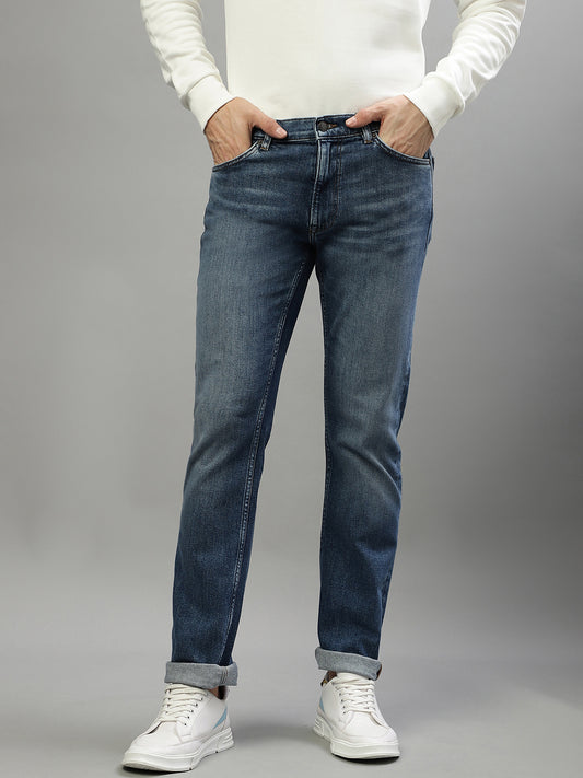 Gant Men Blue Washed Regular Fit Jeans