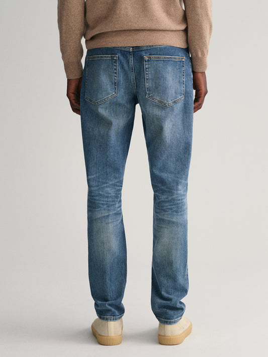 Gant Men Solid Slim Fit Jeans