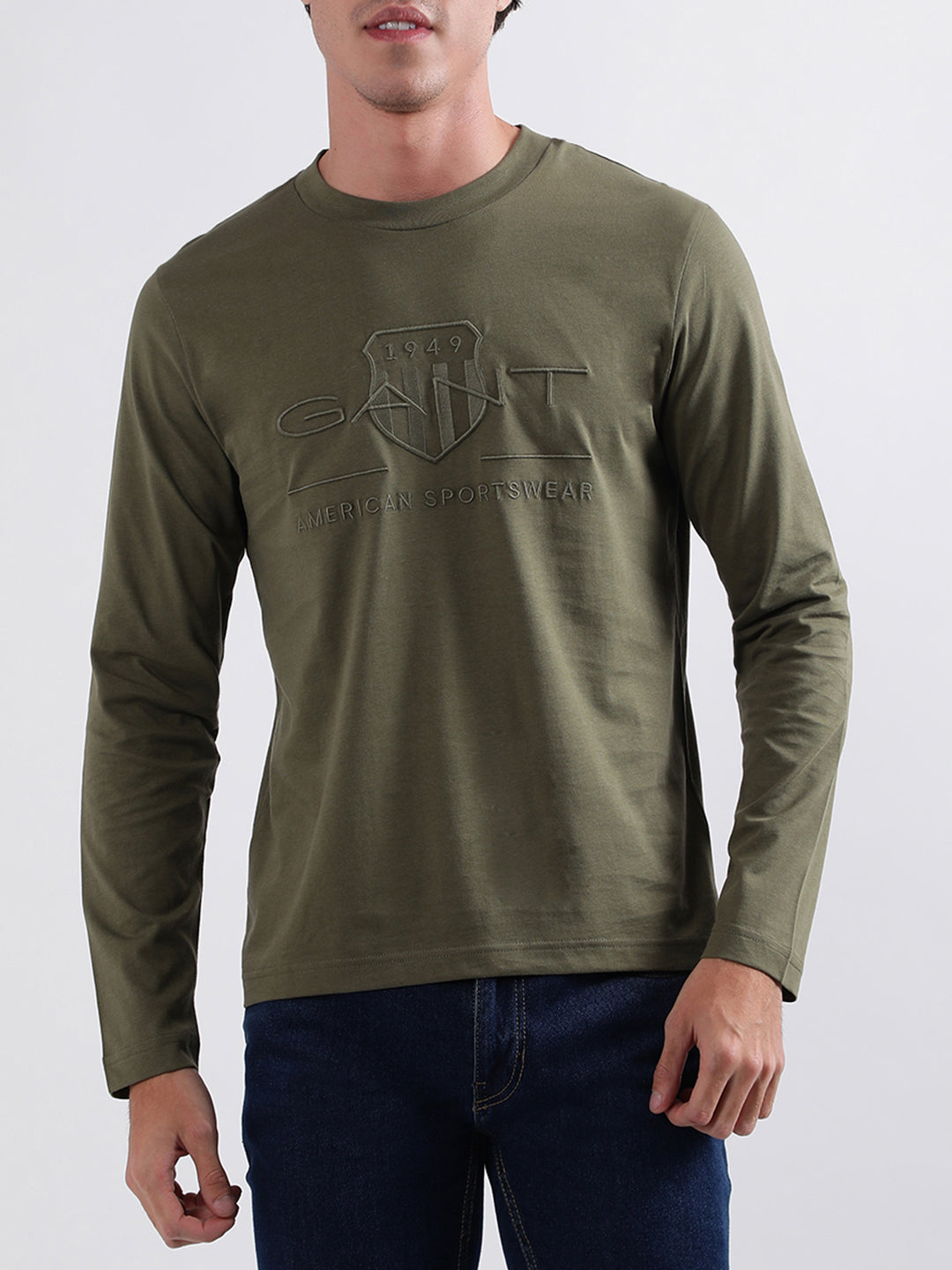 Gant Juniper Green Embroidery Regular Fit T-Shirt