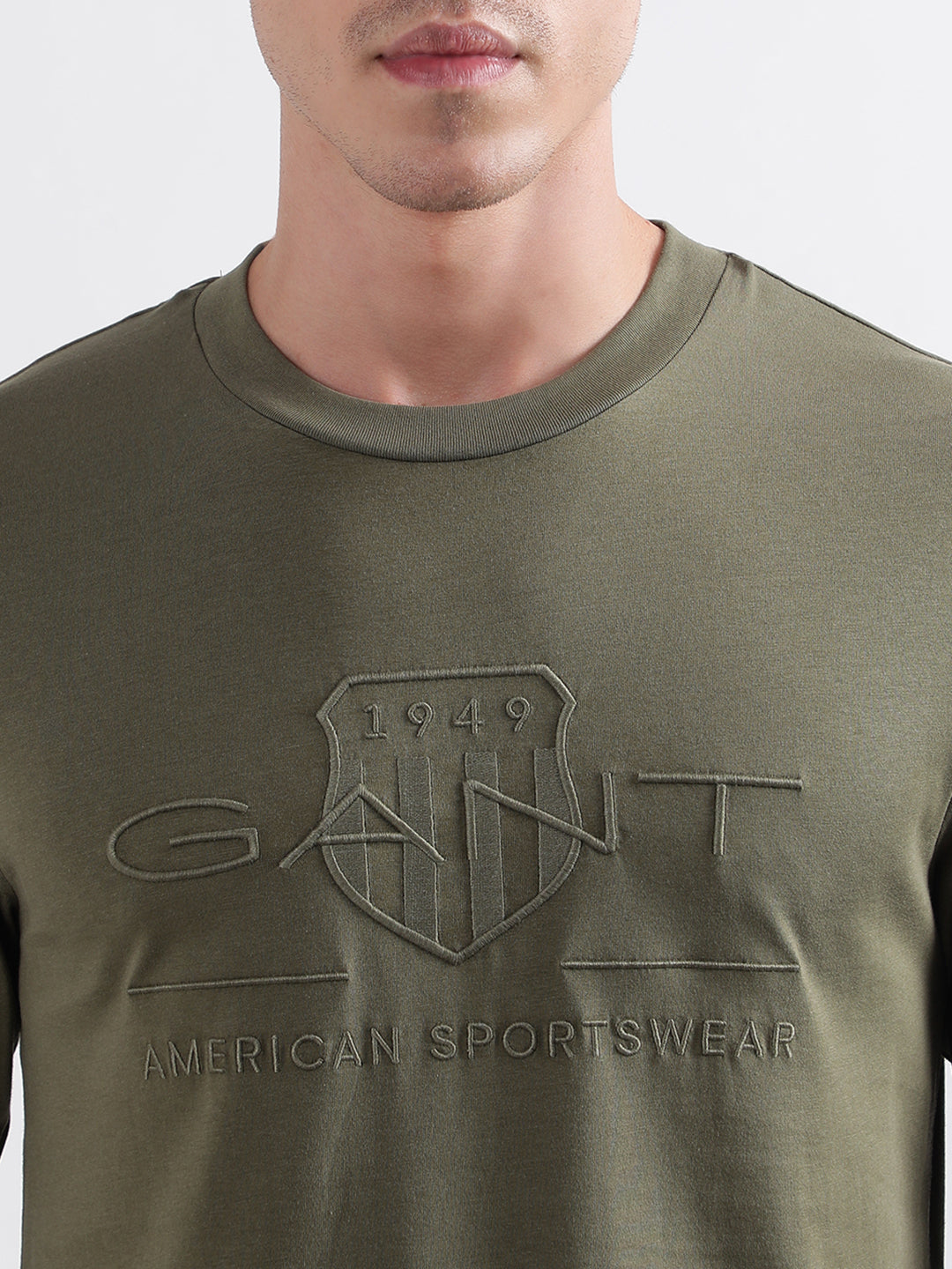 Gant Juniper Green Embroidery Regular Fit T-Shirt