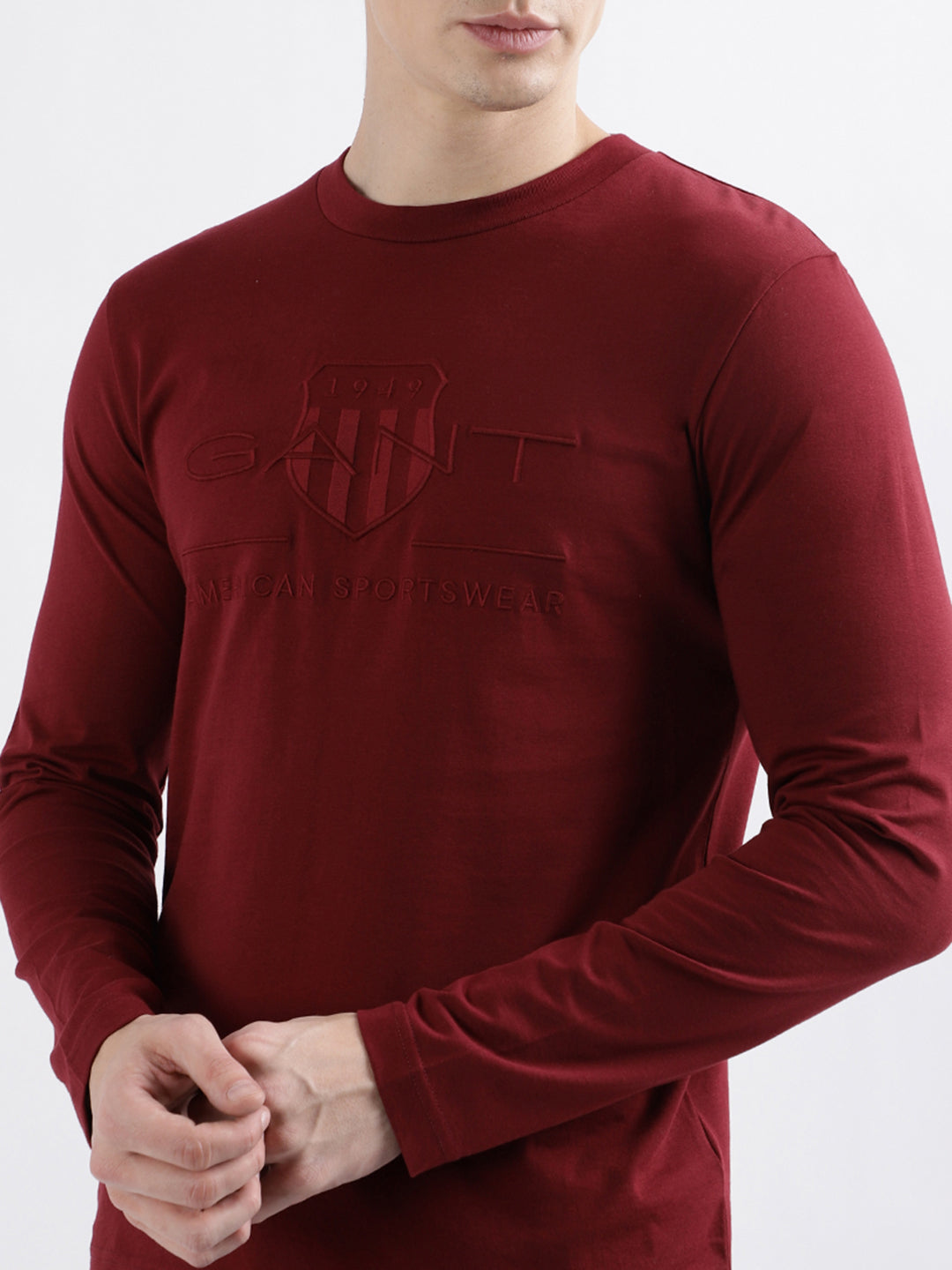 Gant Red Fashion Embroidery Regular Fit T-Shirt