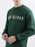 Gant Men Green Solid Full Sleeves Round Neck Sweatshirt
