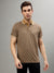 Gant Brown Fashion Printed Relaxed Fit Polo T-Shirt