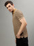 Gant Brown Fashion Printed Relaxed Fit Polo T-Shirt