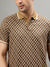 Gant Brown Fashion Printed Relaxed Fit Polo T-Shirt